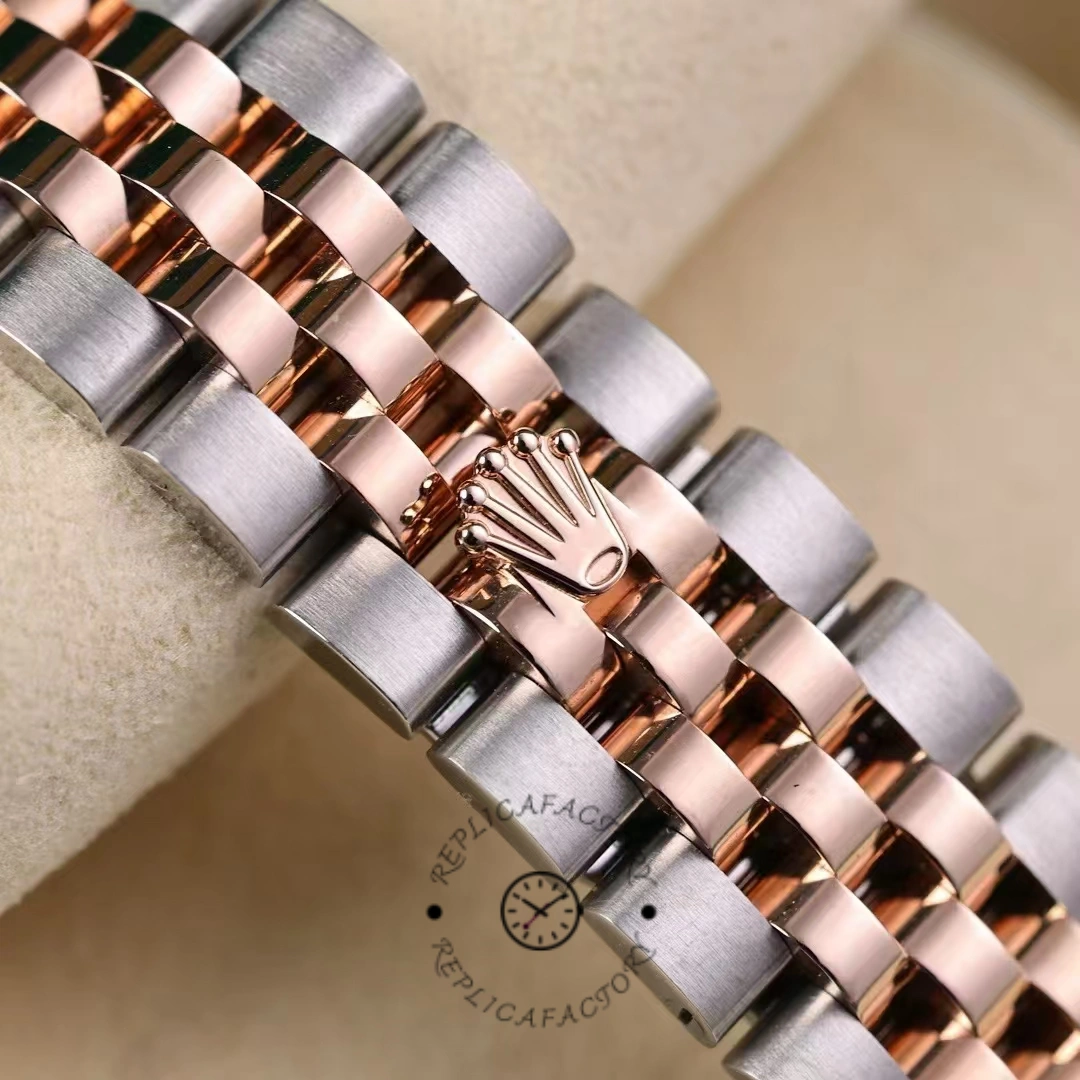 Rolex Datejust 28 Chocolate Index Steel & Rose Gold m279171 0009 Women's Watch