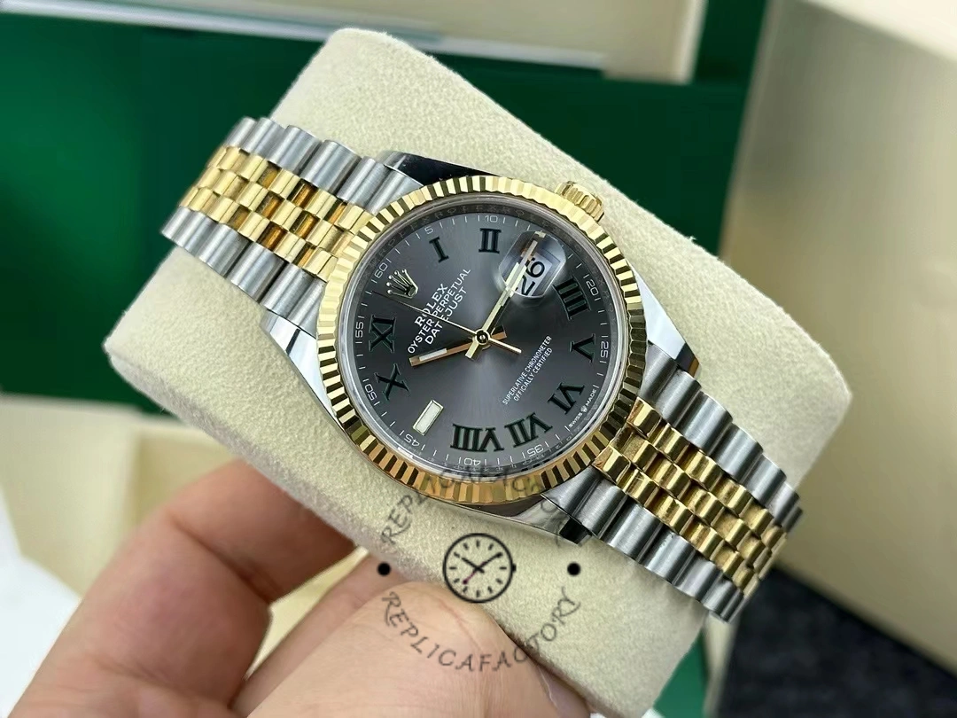 Rolex Datejust Two-Tone Steel Yellow Gold Fluted Bezel m126233 0035