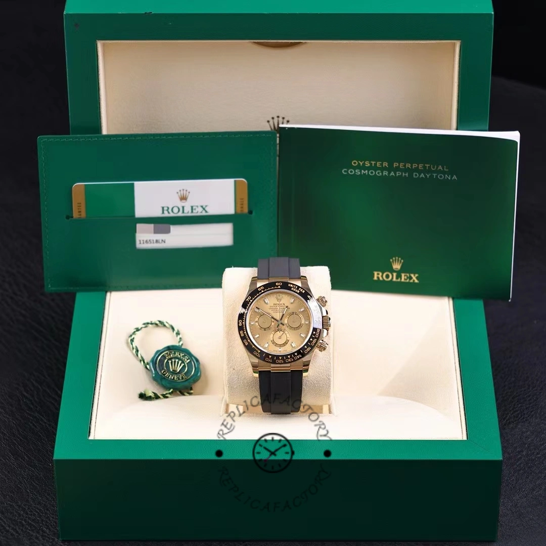Rolex Cosmograph Daytona 116518 Champagne Dial Automatic 40mm Mens Replica Watch