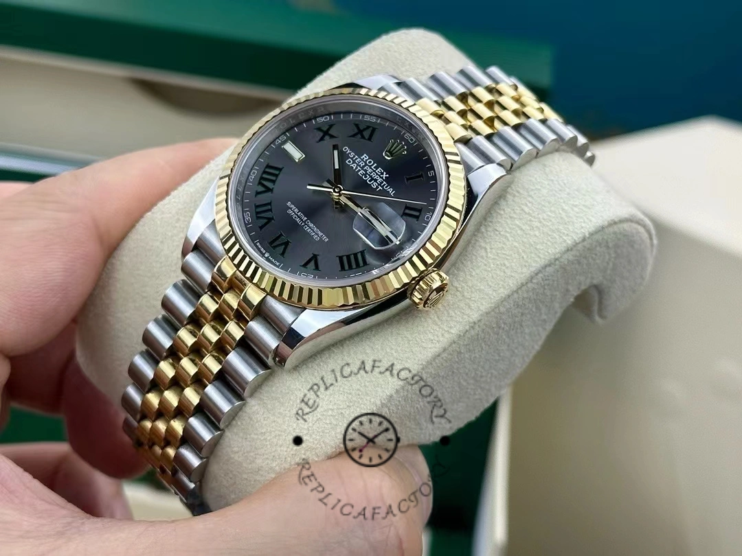 Rolex Datejust Two-Tone Steel Yellow Gold Fluted Bezel m126233 0035