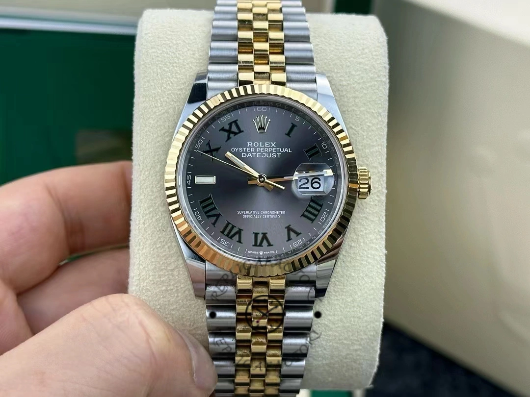 Rolex Datejust Two-Tone Steel Yellow Gold Fluted Bezel m126233 0035