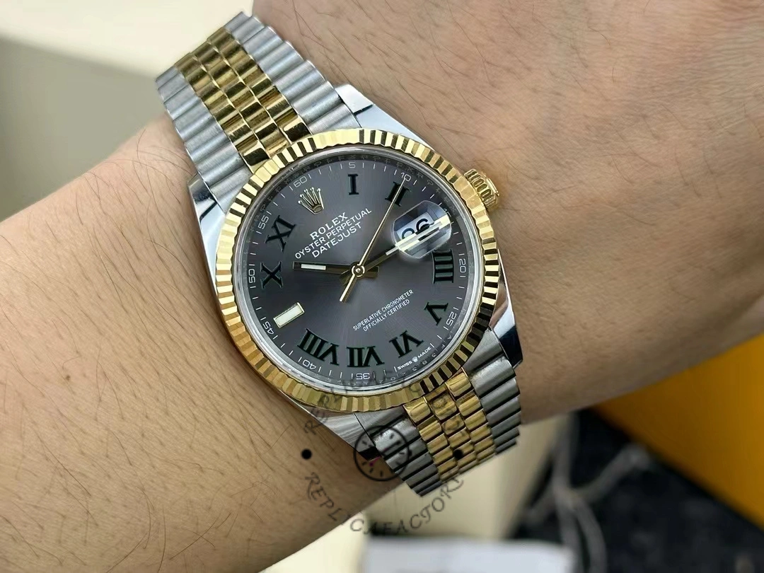 Rolex Datejust Two-Tone Steel Yellow Gold Fluted Bezel m126233 0035