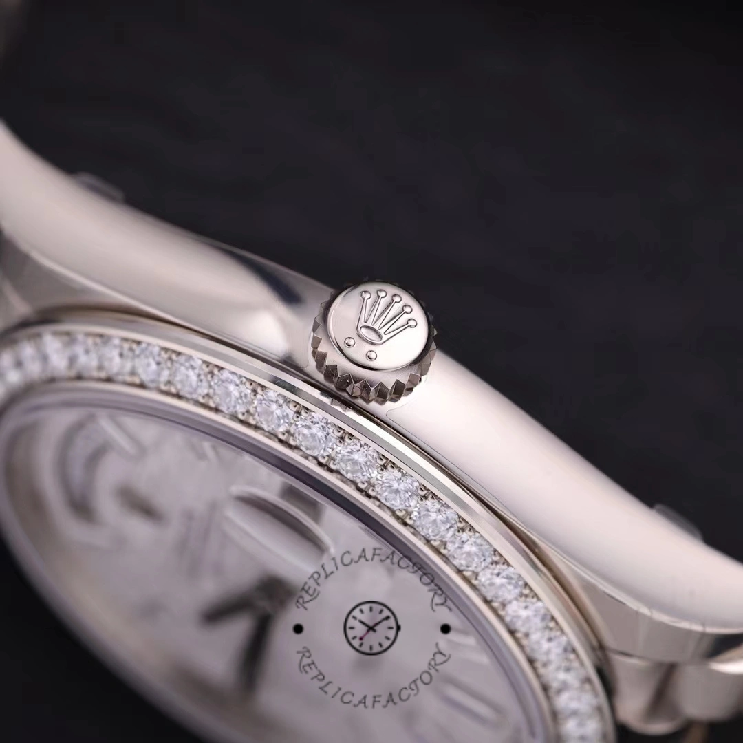 Rolex Day-Date 228349RBR Meteorite Dial Diamond Bezel 40mm Mens Replica Watch