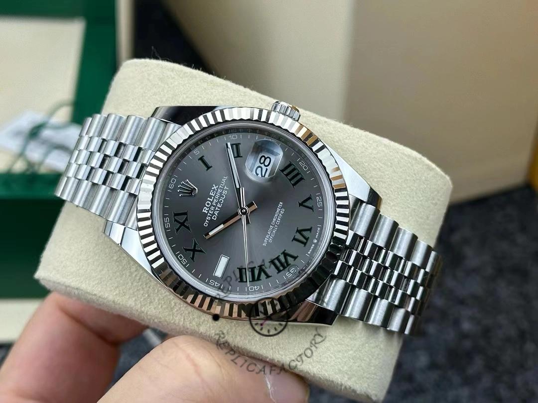 Rolex Datejust 126334 0022 41mm Slate Grey Roman Dial Men's Watch