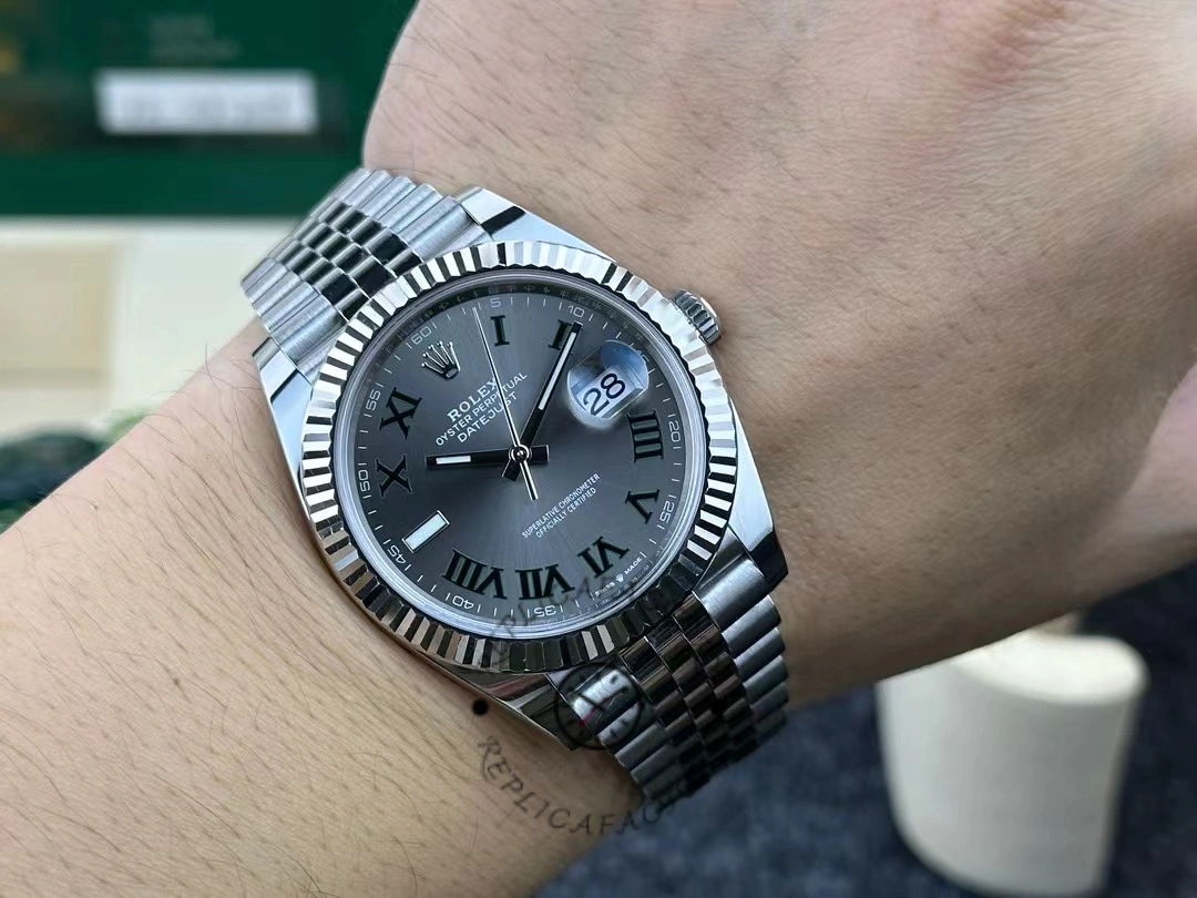 Rolex Datejust 126334 0022 41mm Slate Grey Roman Dial Men's Watch