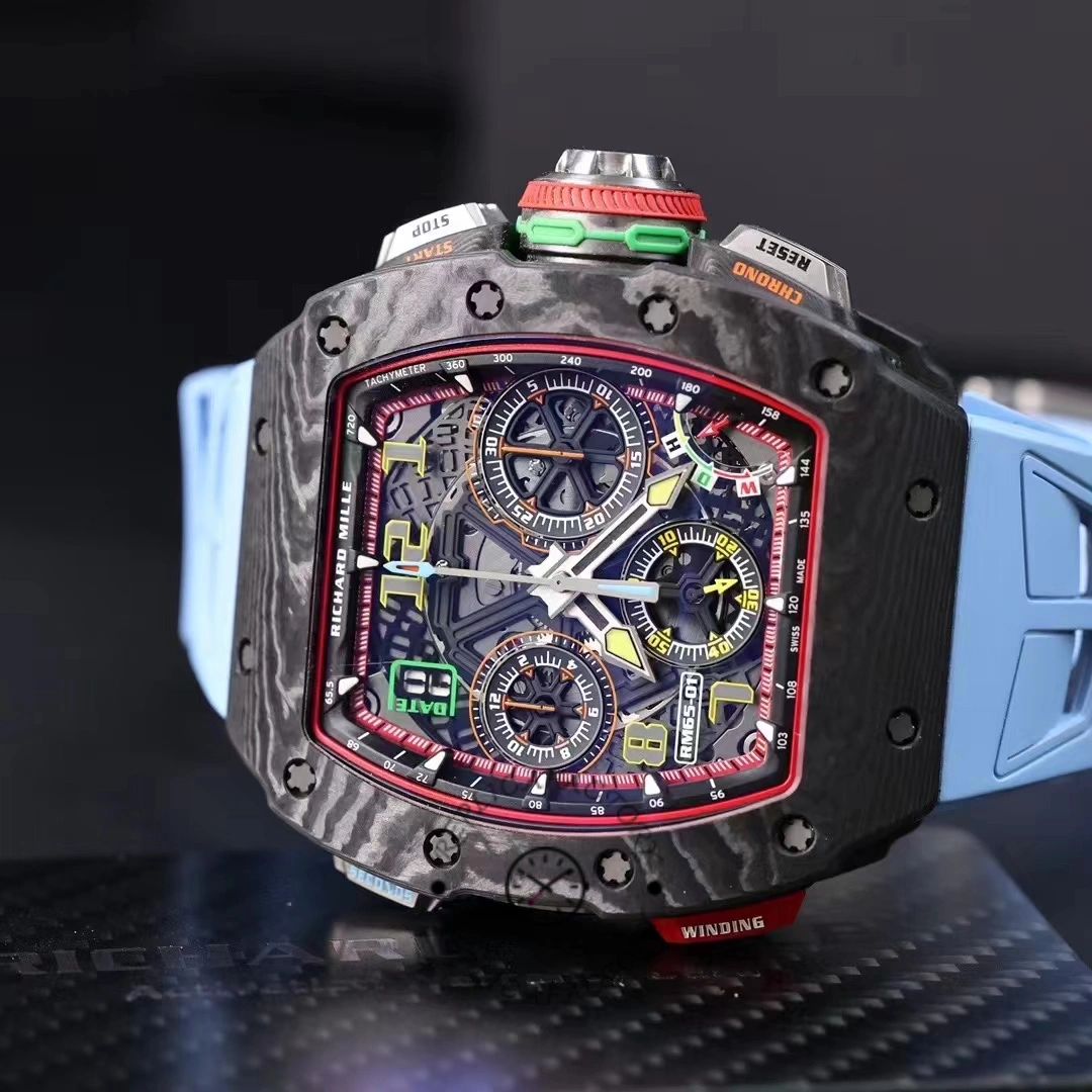 Replica Richard Mille Winding Split-Seconds Chronograph Carbon TPT RM 65-01 50mm