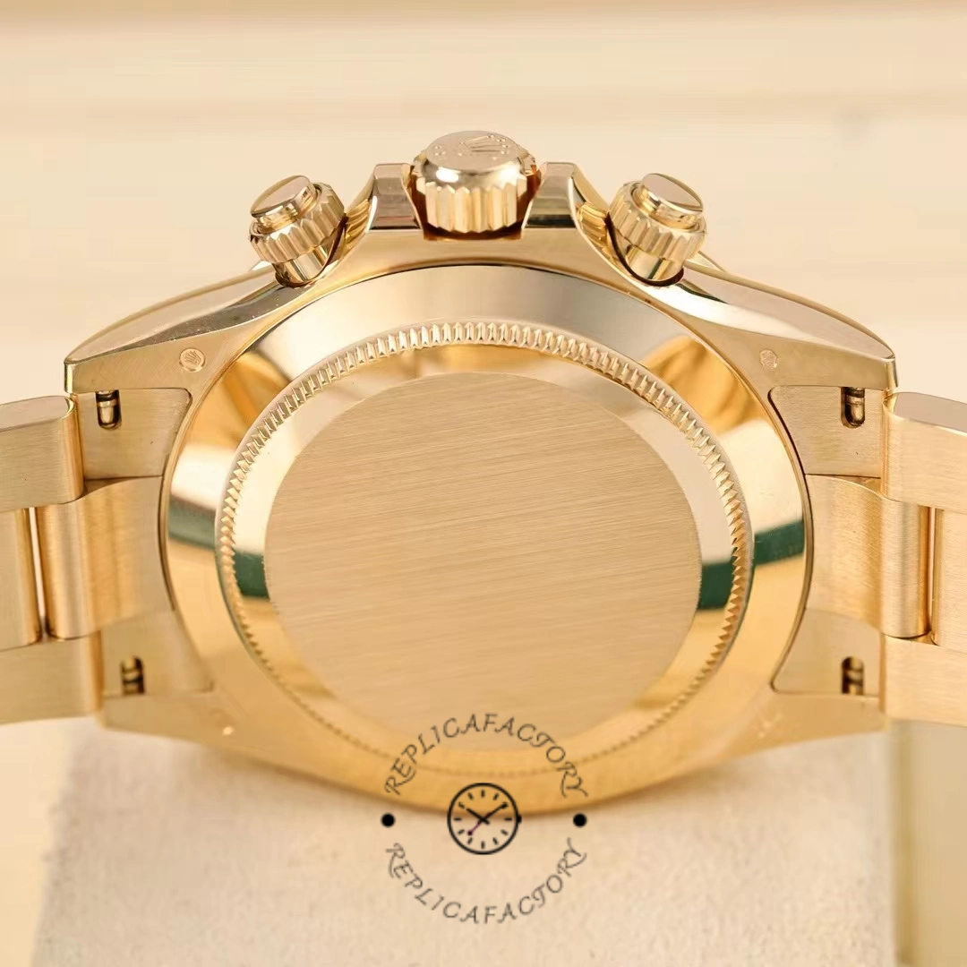 Rolex Daytona 116508 Yellow Gold Black Mother Of Pearl Dial 40MM Mens Replica Watch