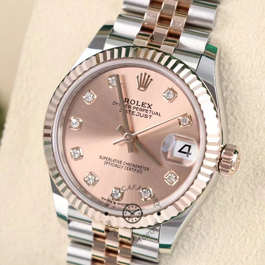 Rolex Datejust 31 Rose Diamond Dial M278271 0024 Women's Watch