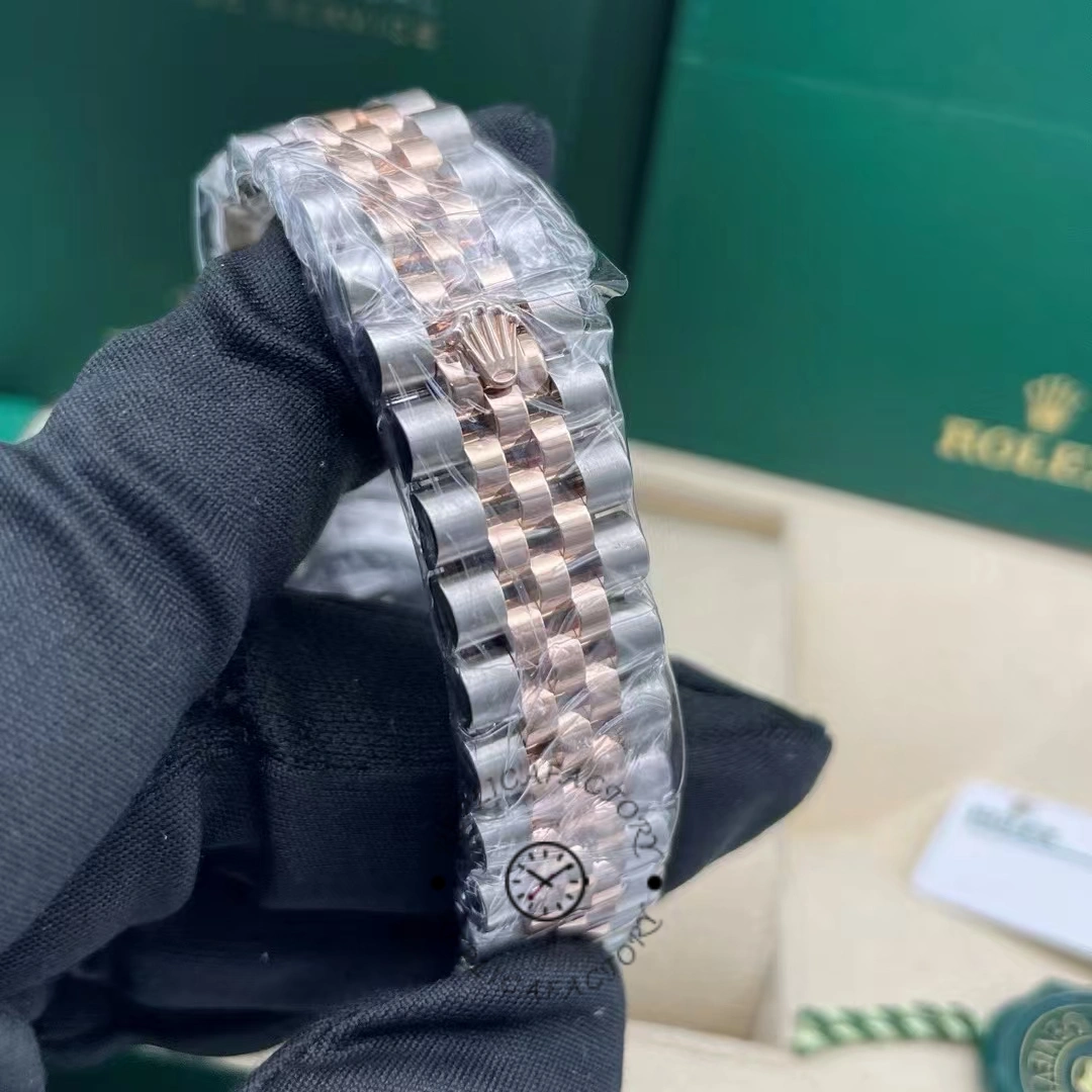 Rolex Datejust 31mm Stainless Steel and Rose Gold m278271 0010 Rose Index Jubilee ladies watch