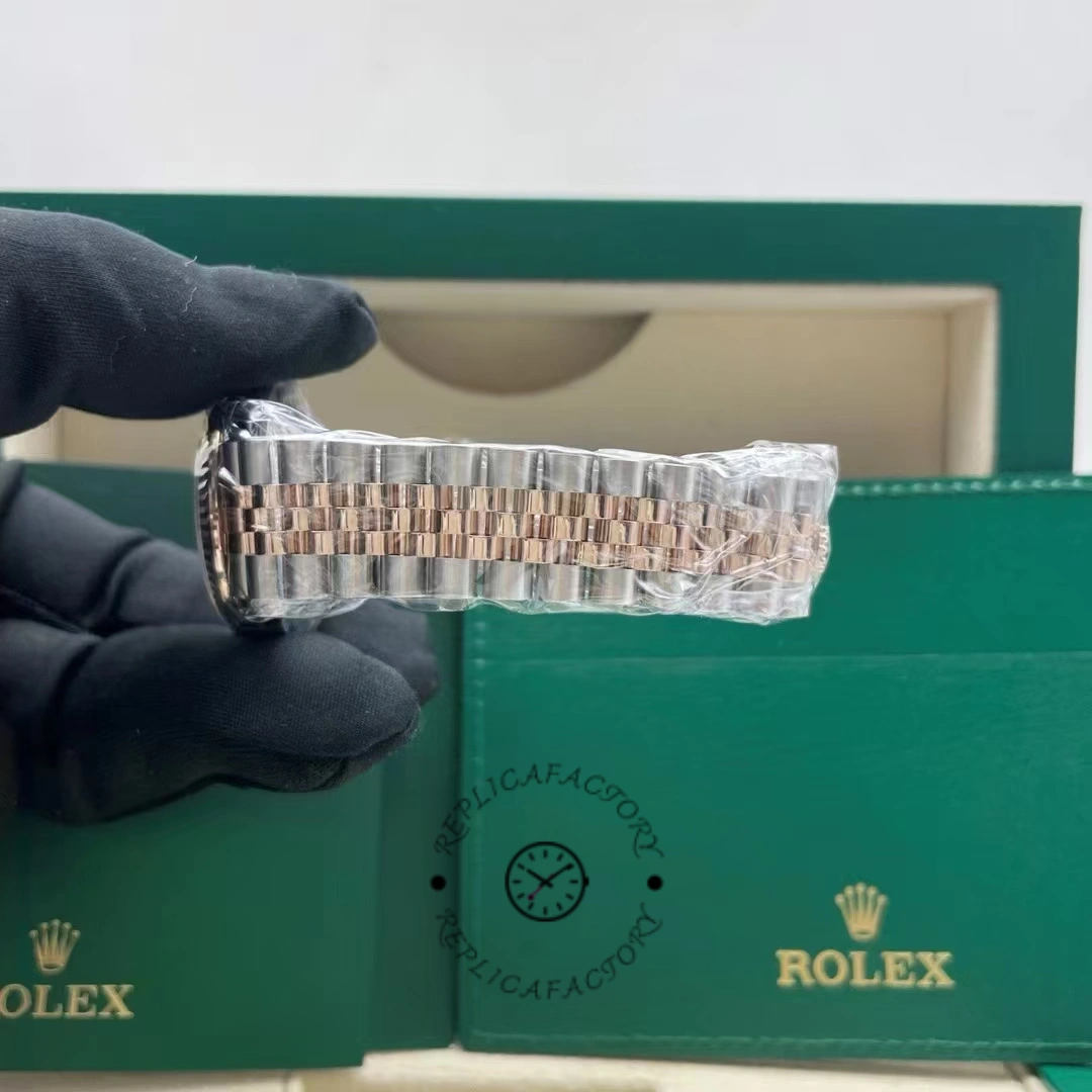 Rolex Datejust 31mm Stainless Steel and Rose Gold m278271 0010 Rose Index Jubilee ladies watch