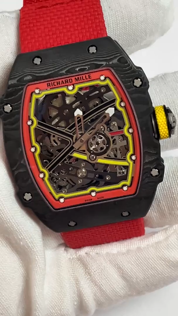 Richard Mille RM 67-02 Extra Flat Italy Carbon TPT Red Yellow