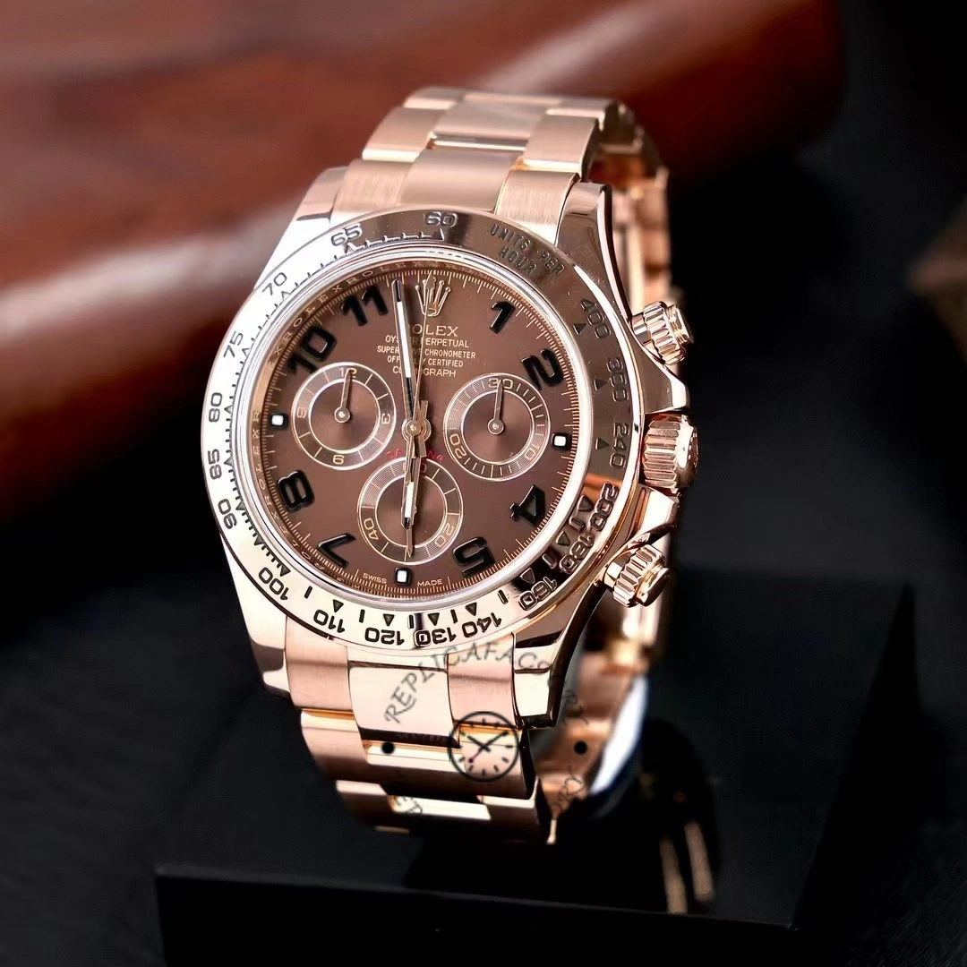Rolex Daytona m116505 Everose Gold Brown Dial 40MM Mens Replica Watch