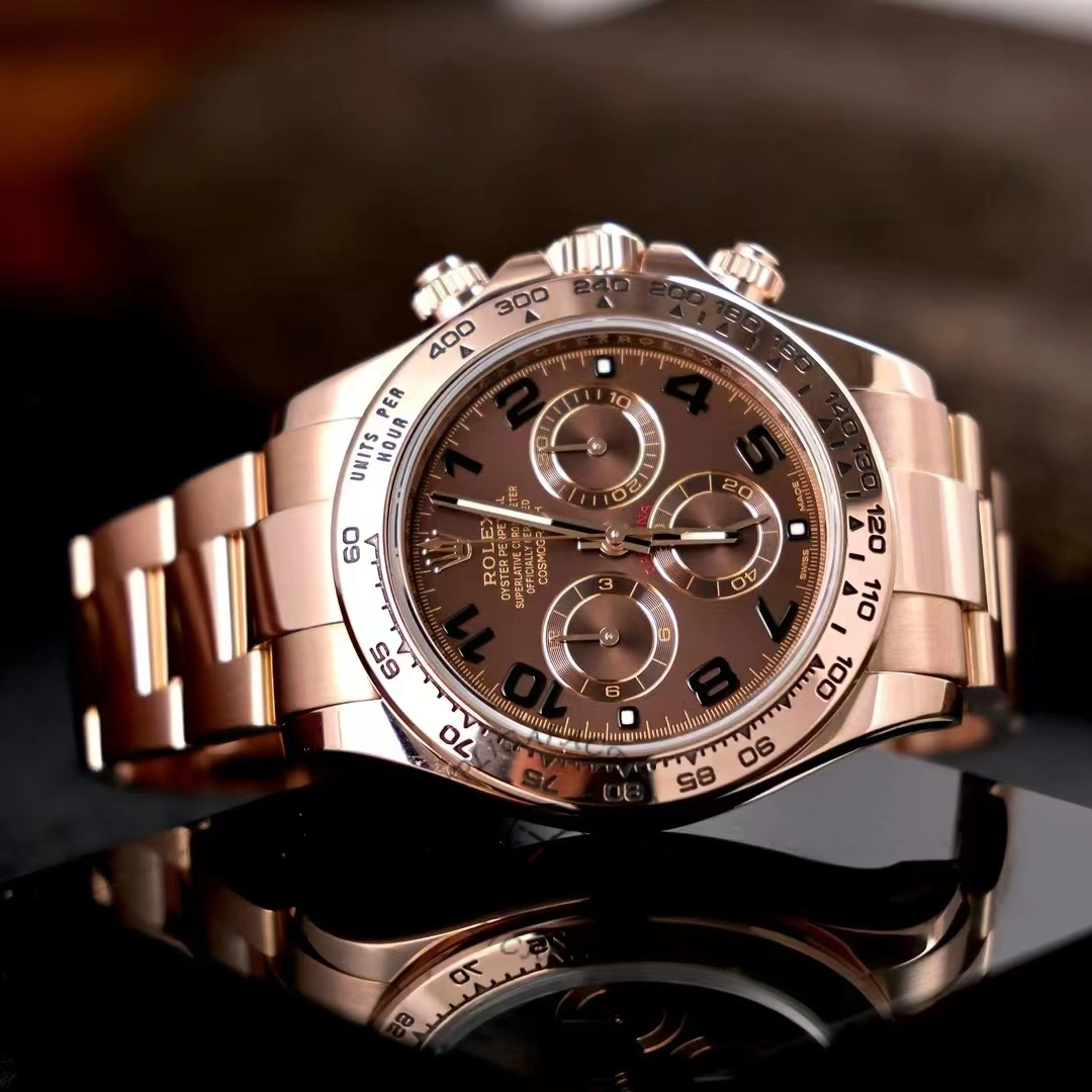 Rolex Daytona m116505 Everose Gold Brown Dial 40MM Mens Replica Watch