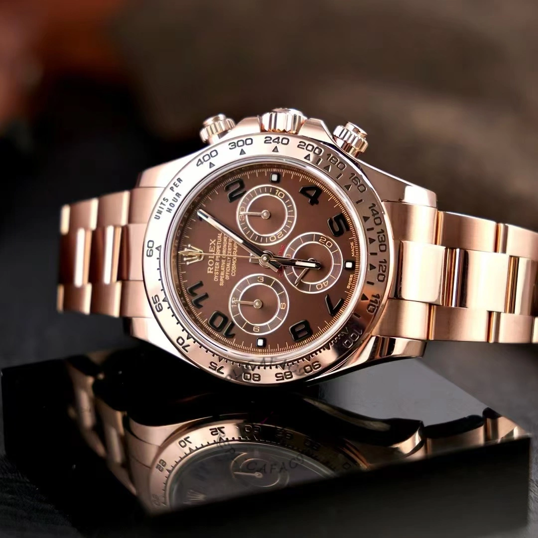 Rolex Daytona m116505 Everose Gold Brown Dial 40MM Mens Replica Watch