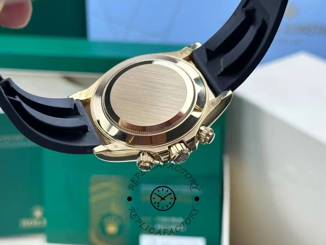 Rolex Cosmograph Daytona 116518LN White Dial Black Rubber Strap 40mm Mens Replica Watch