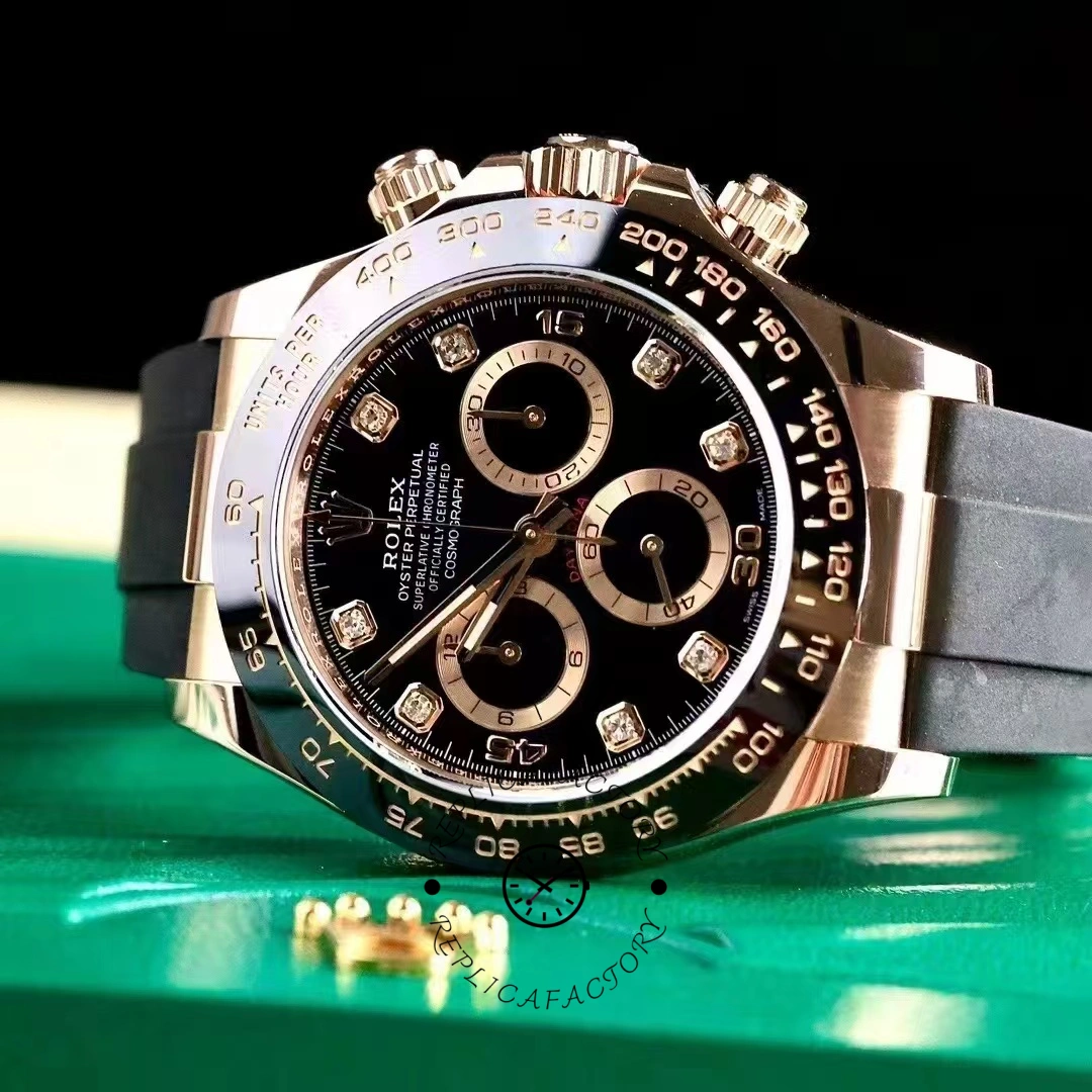 Rolex Cosmograph Daytona Rose Gold Case Black Dial 116515ln 0057