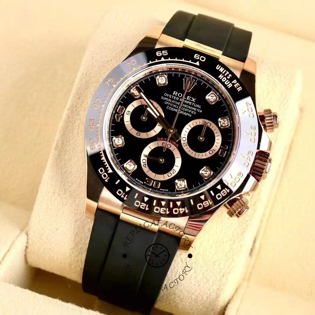 Rolex Cosmograph Daytona Rose Gold Case Black Dial 116515ln 0057