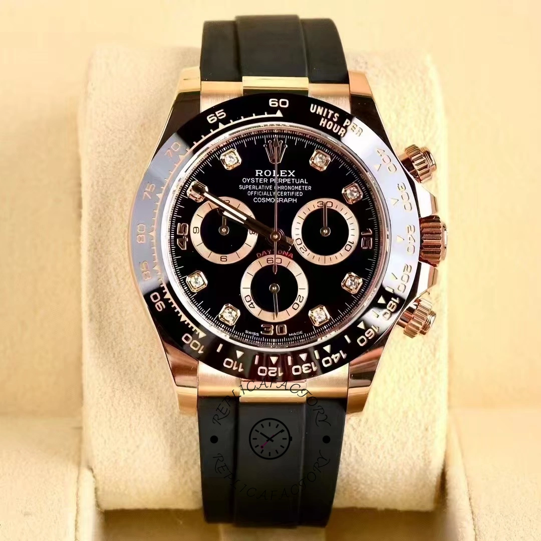 Rolex Cosmograph Daytona Rose Gold Case Black Dial 116515ln 0057