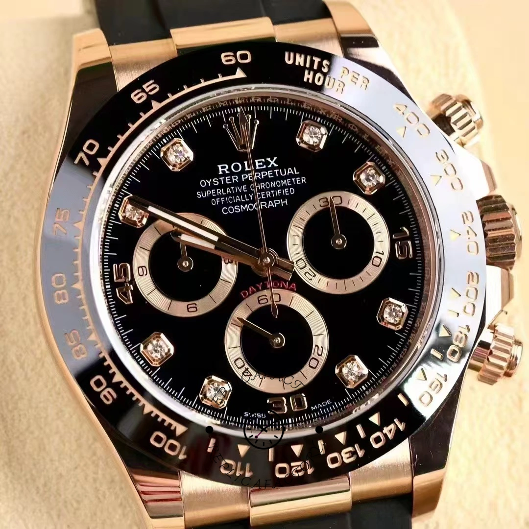 Rolex Cosmograph Daytona Rose Gold Case Black Dial 116515ln 0057