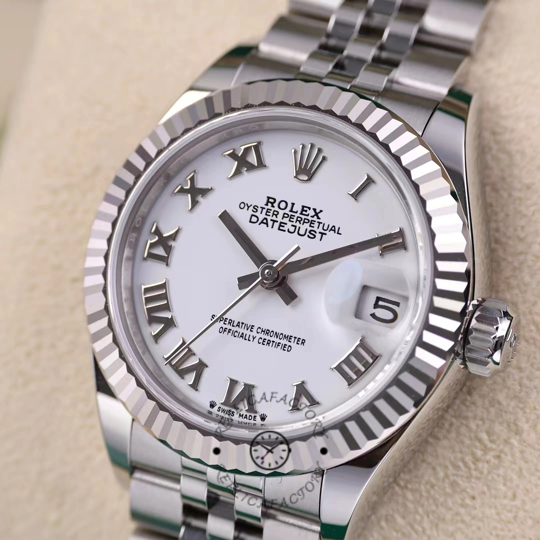 Rolex Datejust 279174 Stainless Steel White Roman Numeral Dial 28mm Lady Replica Watch