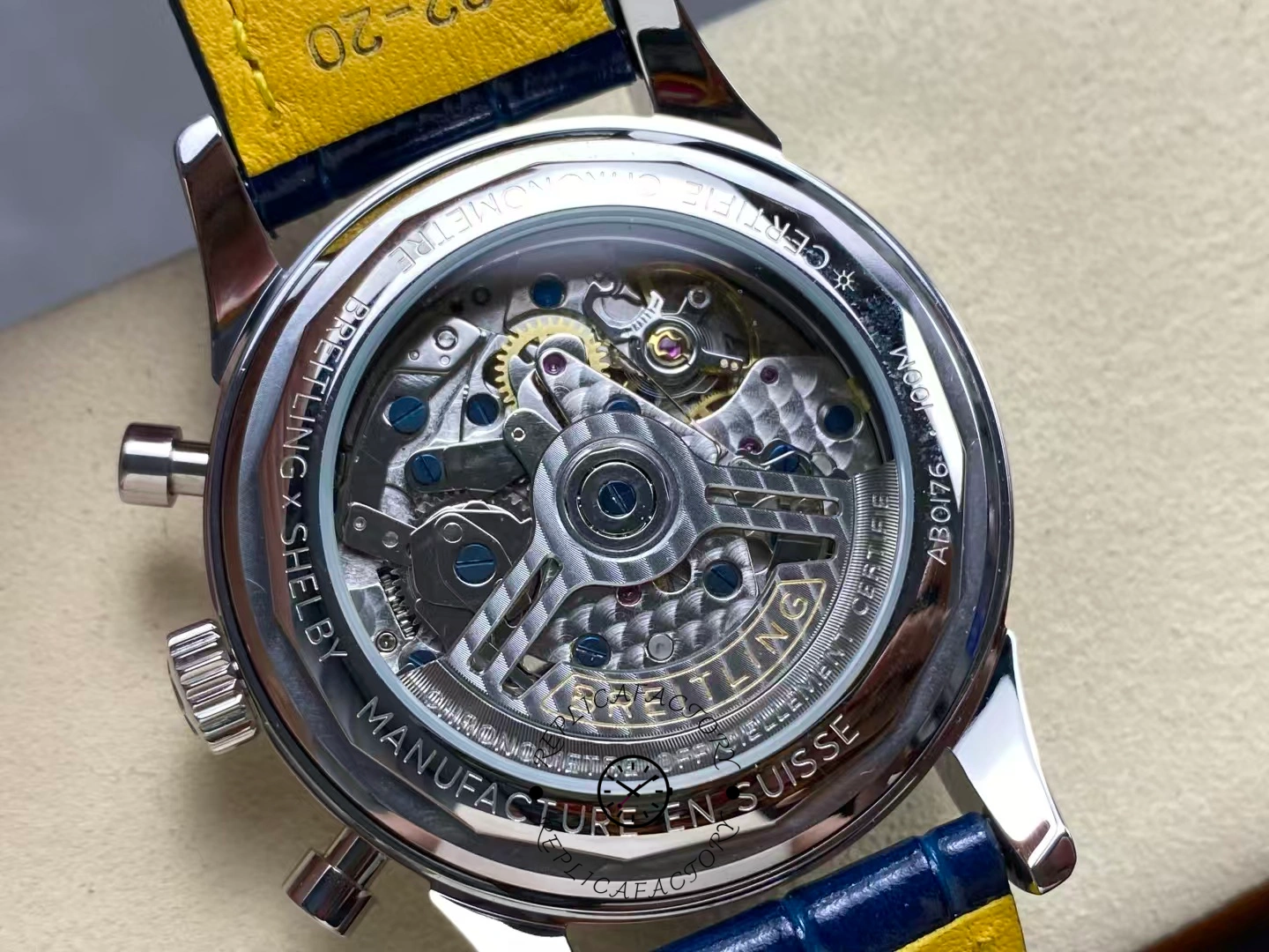 Breitling Premier B01 Chronograph Blue Dial AB0145171C1P2 Replica