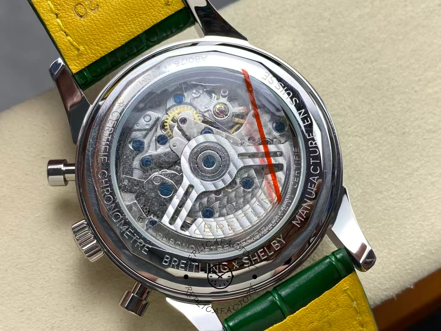 Breitling Premier B01 42mm Green Dial AB0145371L1P2 Replica