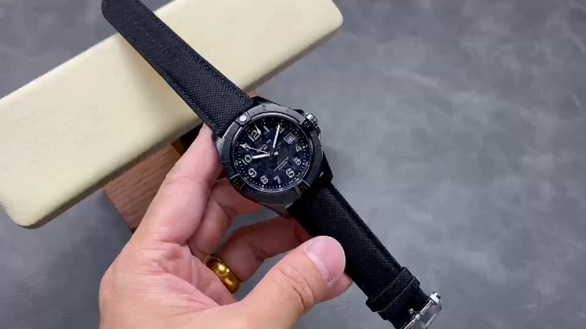 Breitling Avenger Automatic GMT Black Strap S32320101B1X1 Replica