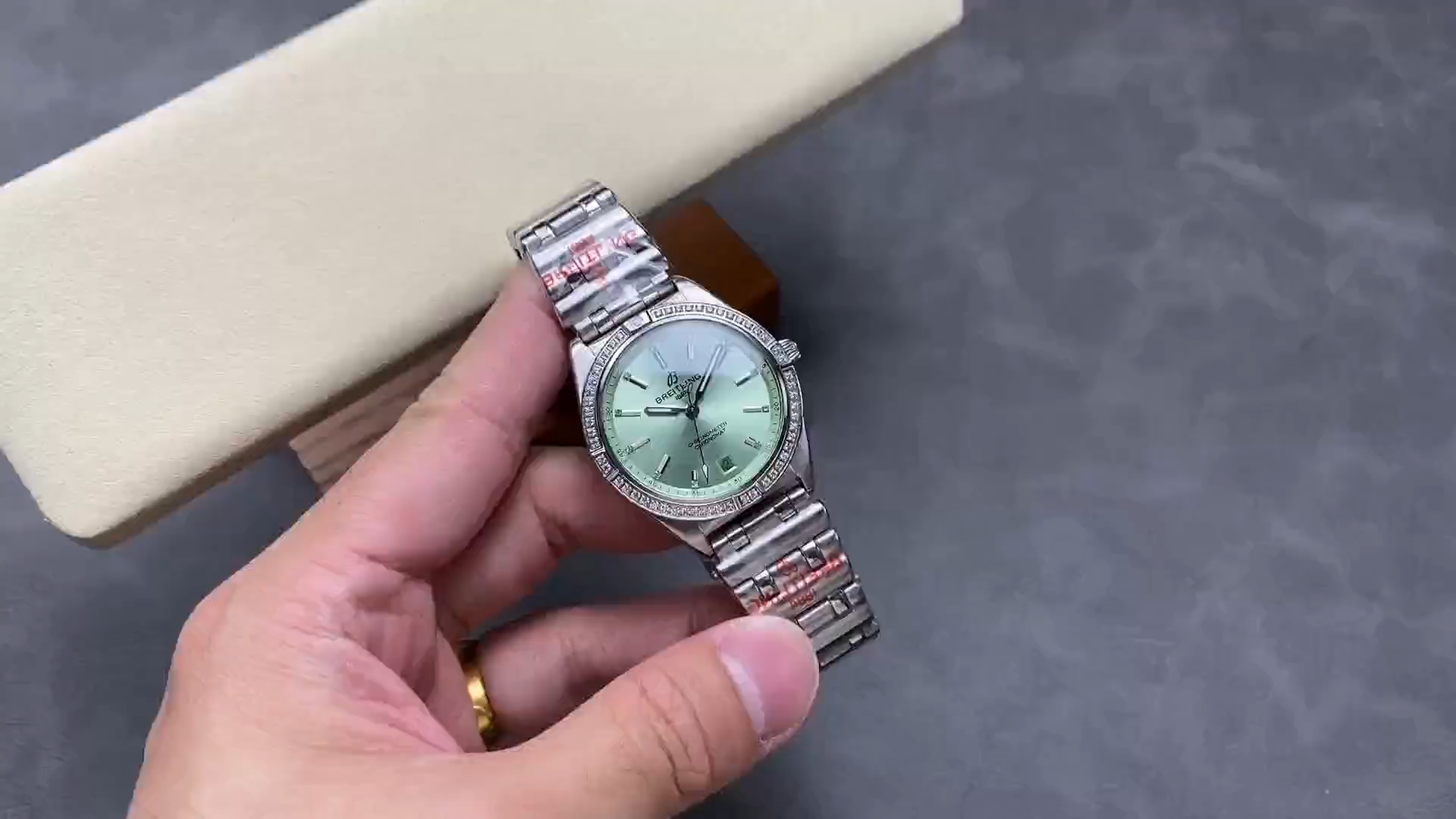 Breitling Chronomat Automatic 36 Mint Green Dial A10380591L1A1 Replica