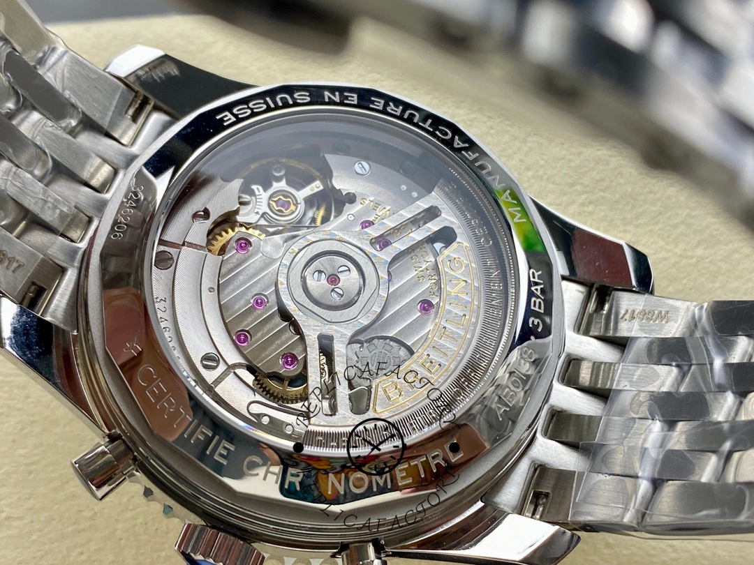 Breitling Navitimer B01 Clone AB0139211G1A1 Silver Dial 41mm