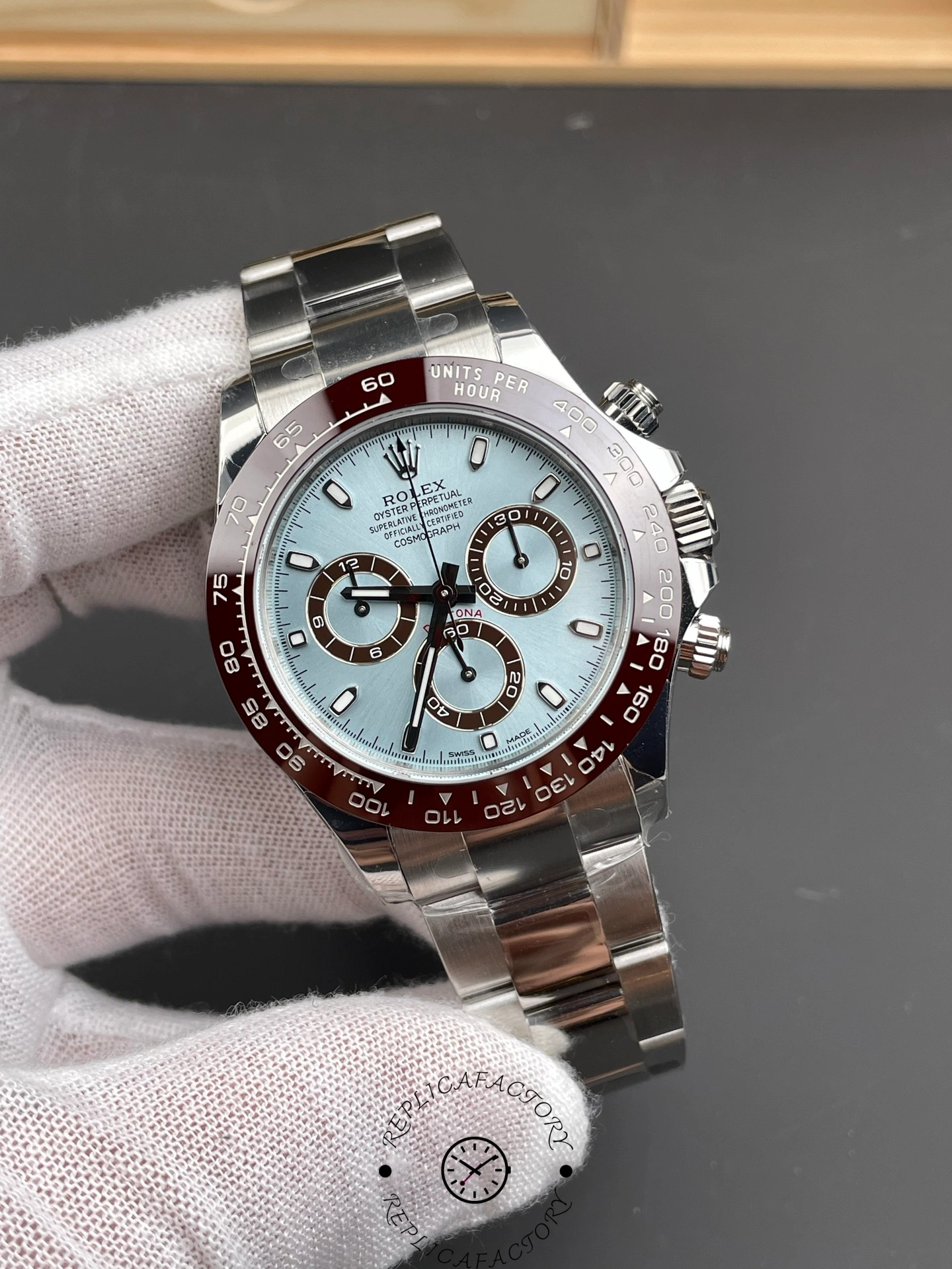 Rolex Cosmograph Daytona 116506 0001 50th Anniversary Ice Blue Dial 40mm Mens Replica Watch
