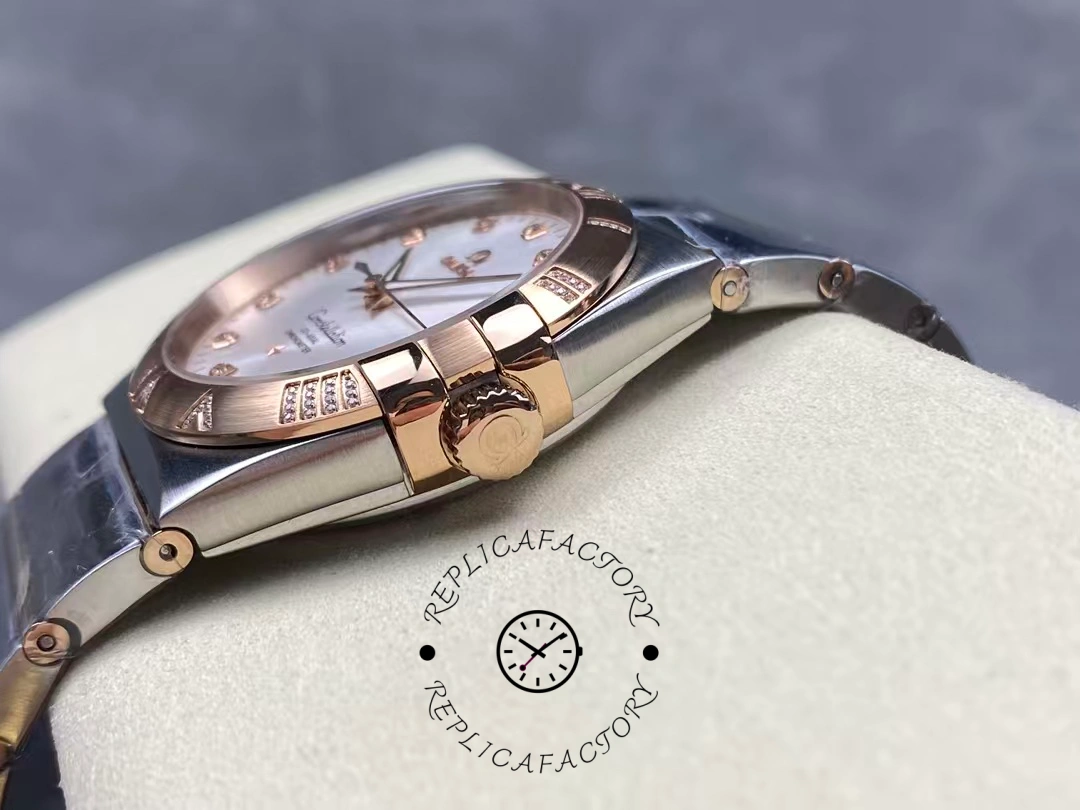 Omega Constellation Co-Axial 38 mm 123.25.38.21.52.003 Silver Replica Dial