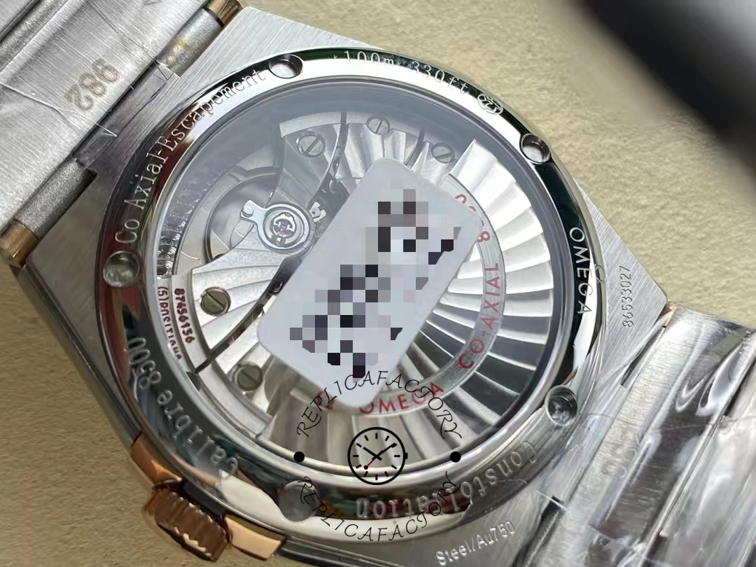 Omega Constellation Co-Axial 38 mm 123.25.38.21.52.003 Silver Replica Dial
