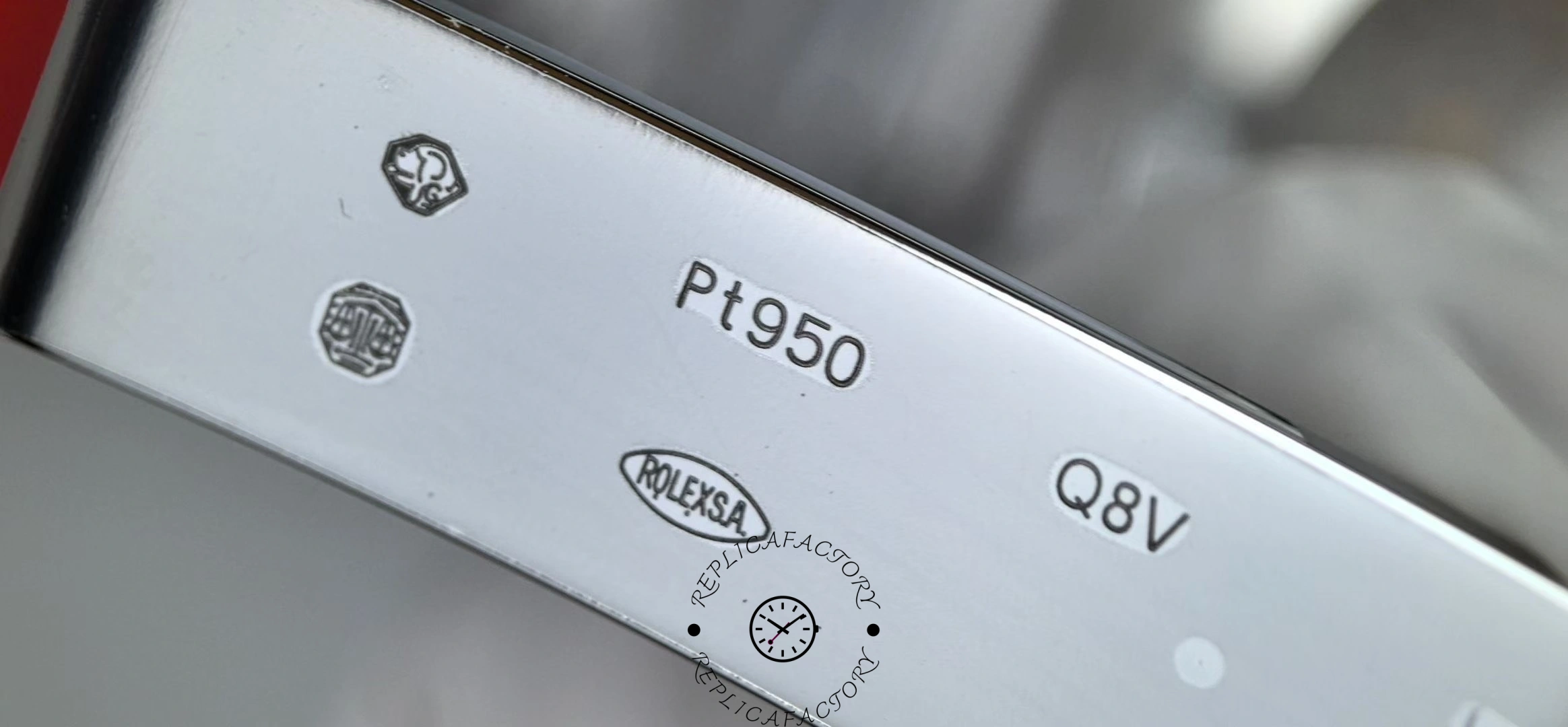 Tag and card close-up for the Rolex Platinum Cosmograph Daytona 126506 0002 showing printed codes.