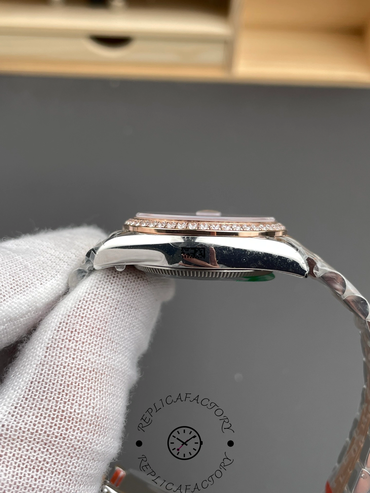 Rolex Datejust 28mm Everose Gold m279381rbr 0015 Aubergine Diamond Lady Watch