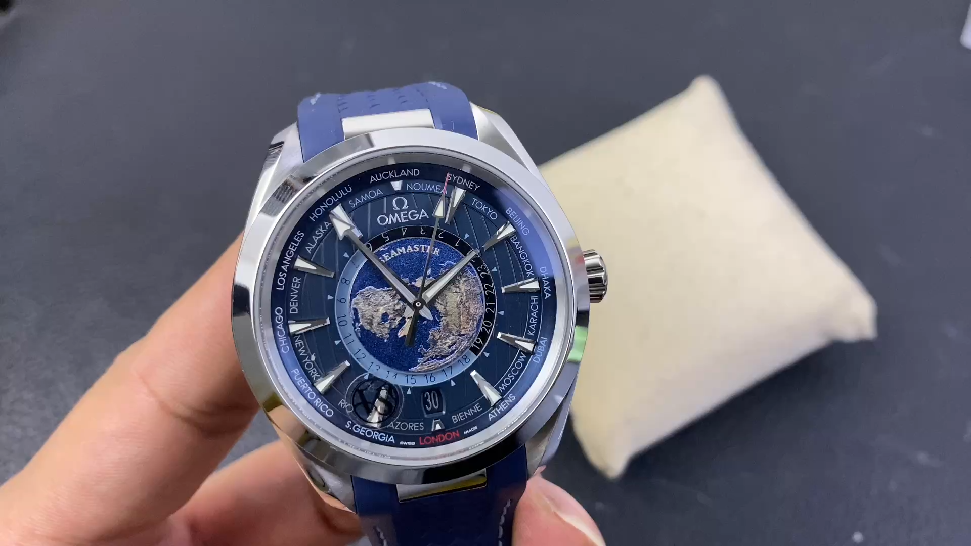 Omega Seamaster Aqua Terra World Time 220.12.43.22.03.001 Replica Automatic Watch