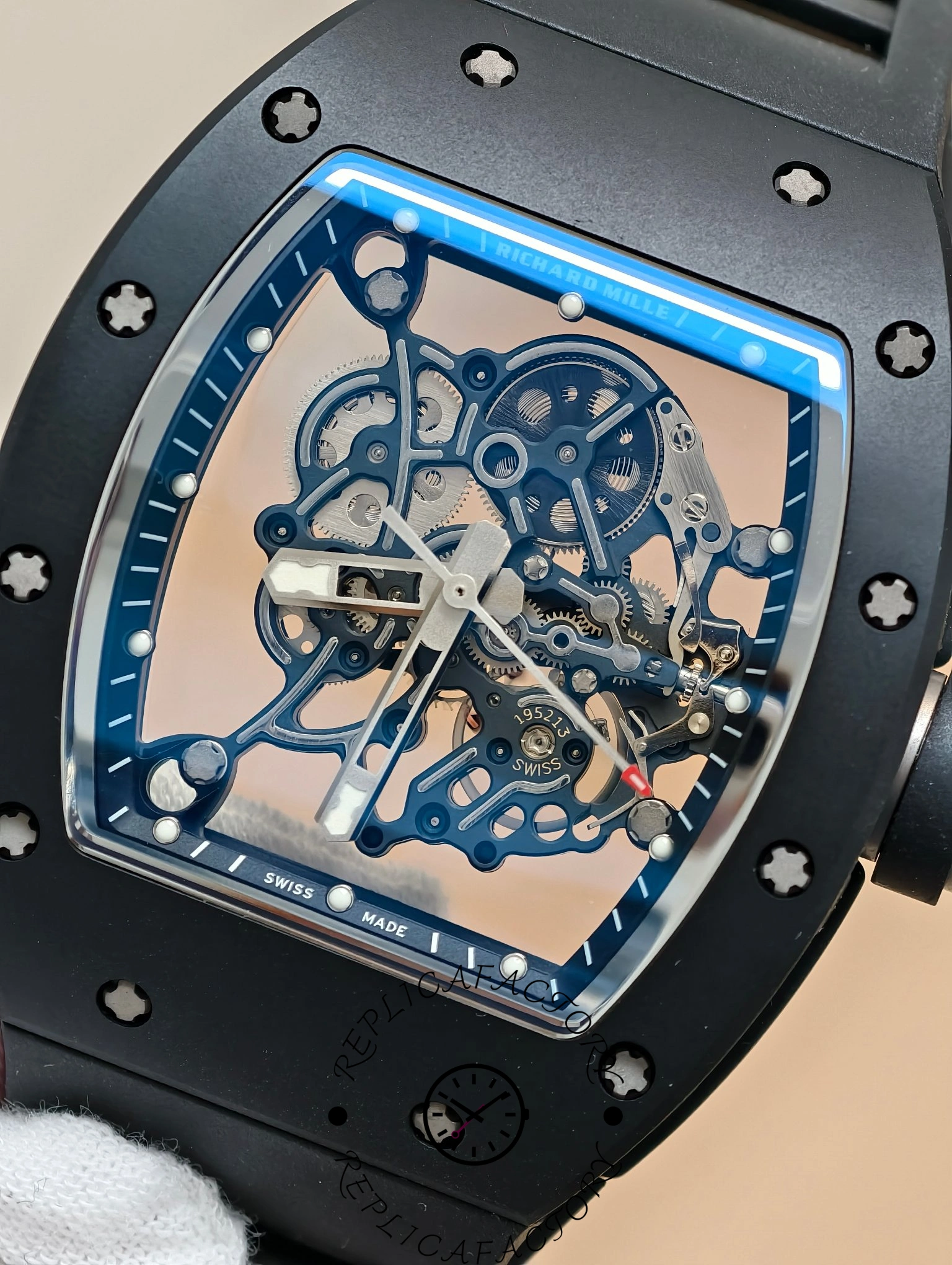 Richard Miller RM 055 RMUL2 NTPT Carbon Fiber White Mark