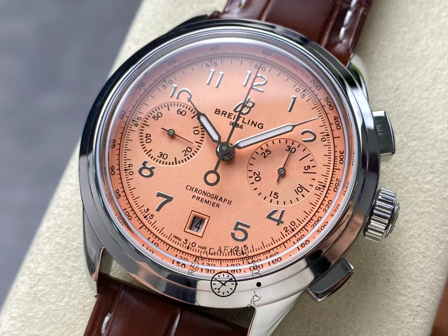 Breitling Premier B01 Chronograph 42 AB0145331K1P2 Replica Copper Dial