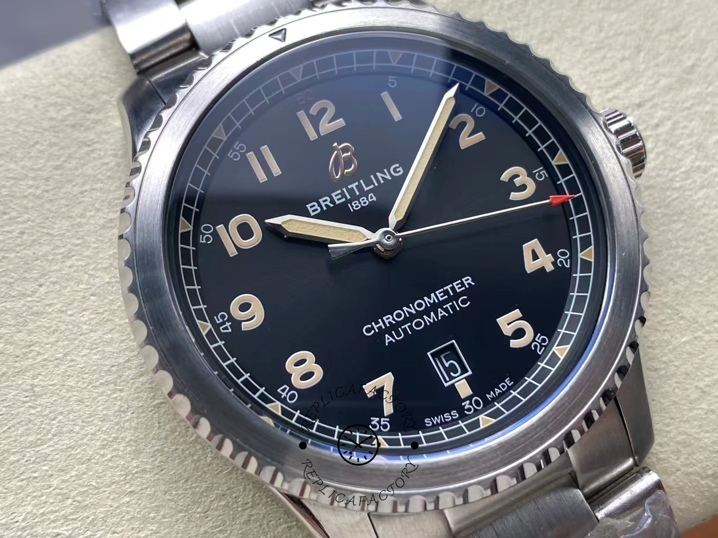 Breitling Aviator 8 Automatic 41 A17315101B1A1 1:1 Clone Black Dial Men's Watch