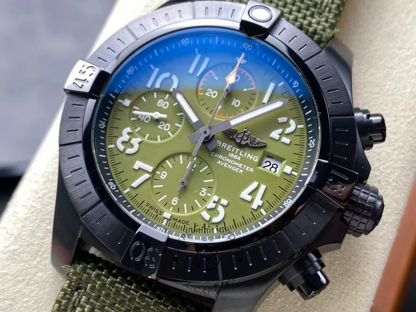 Breitling Avenger Chronograph 45MM Night Mission V13317101L1X1 1:1 Clone Green Dial