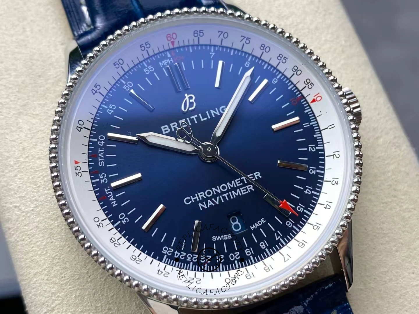Breitling Navitimer Automatic 41 1:1 Clone A17325211C1P1 Blue Strap Men's Watch