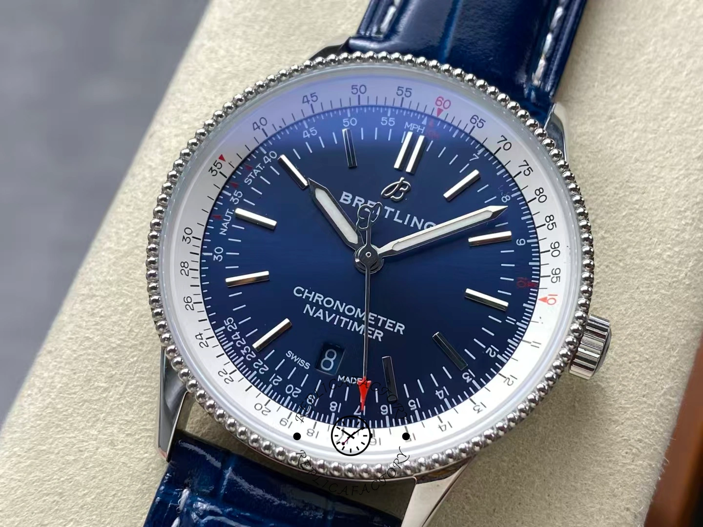 Breitling Navitimer Automatic 41 1:1 Clone A17325211C1P1 Blue Strap Men's Watch