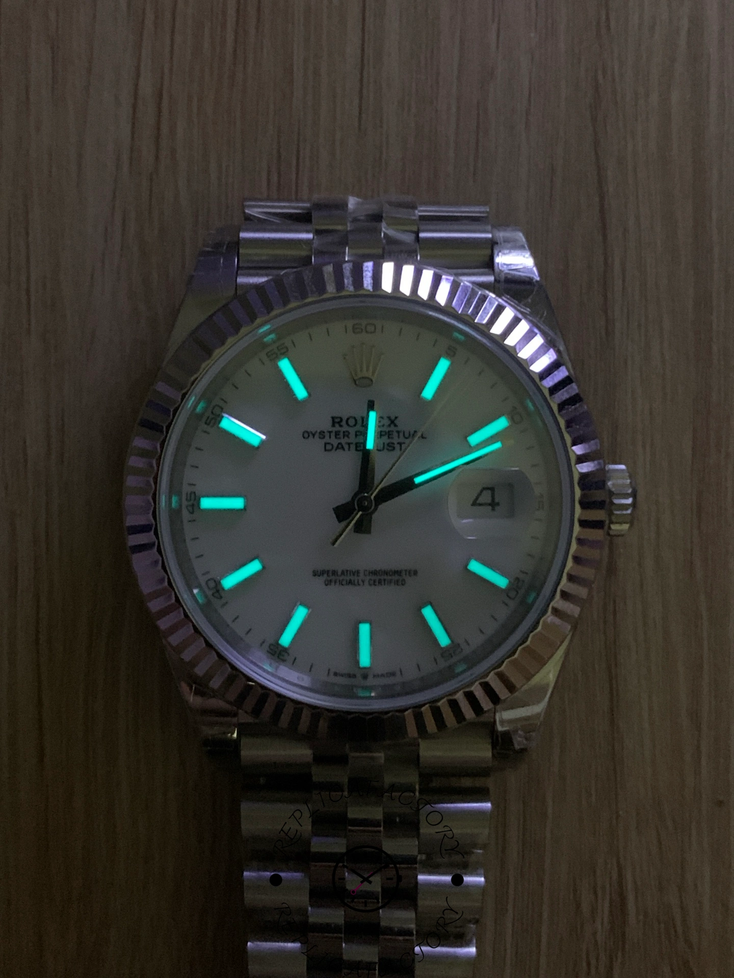 Rolex Datejust 41 Steel & White Gold White Dial Jubilee Bracelet M126334 0010 Men's Watch