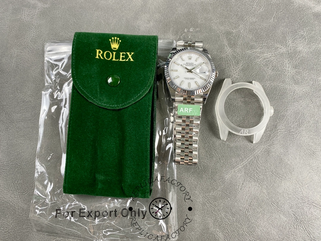 Rolex Datejust 41 Steel & White Gold White Dial Jubilee Bracelet M126334 0010 Men's Watch