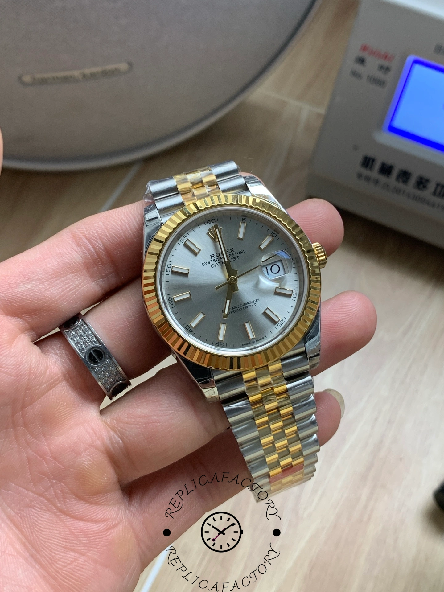 Rolex Datejust 41 Jubilee Bracelet Silver Dial M126333 0002 Men's Watch