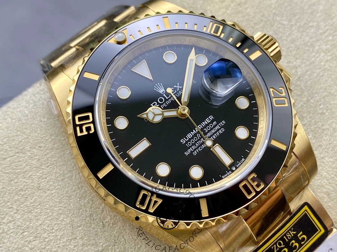 Rolex Submariner 126618LN, dial close-up showing markers and hands.