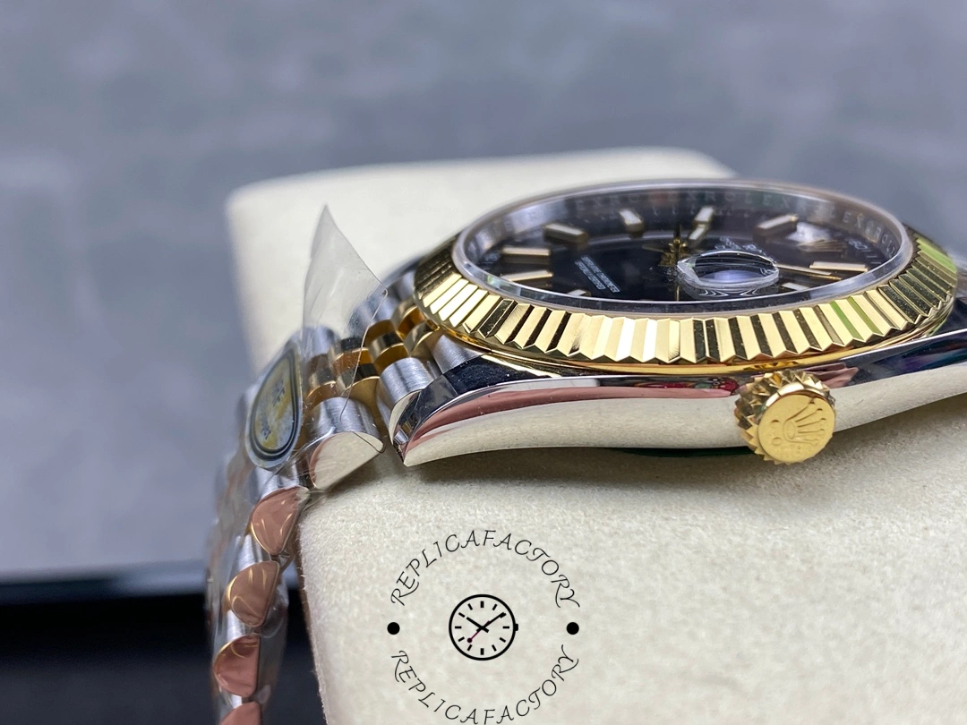 Rolex Datejust 41 Black Dial Gold & Steel 126333 0014 Men's Watch