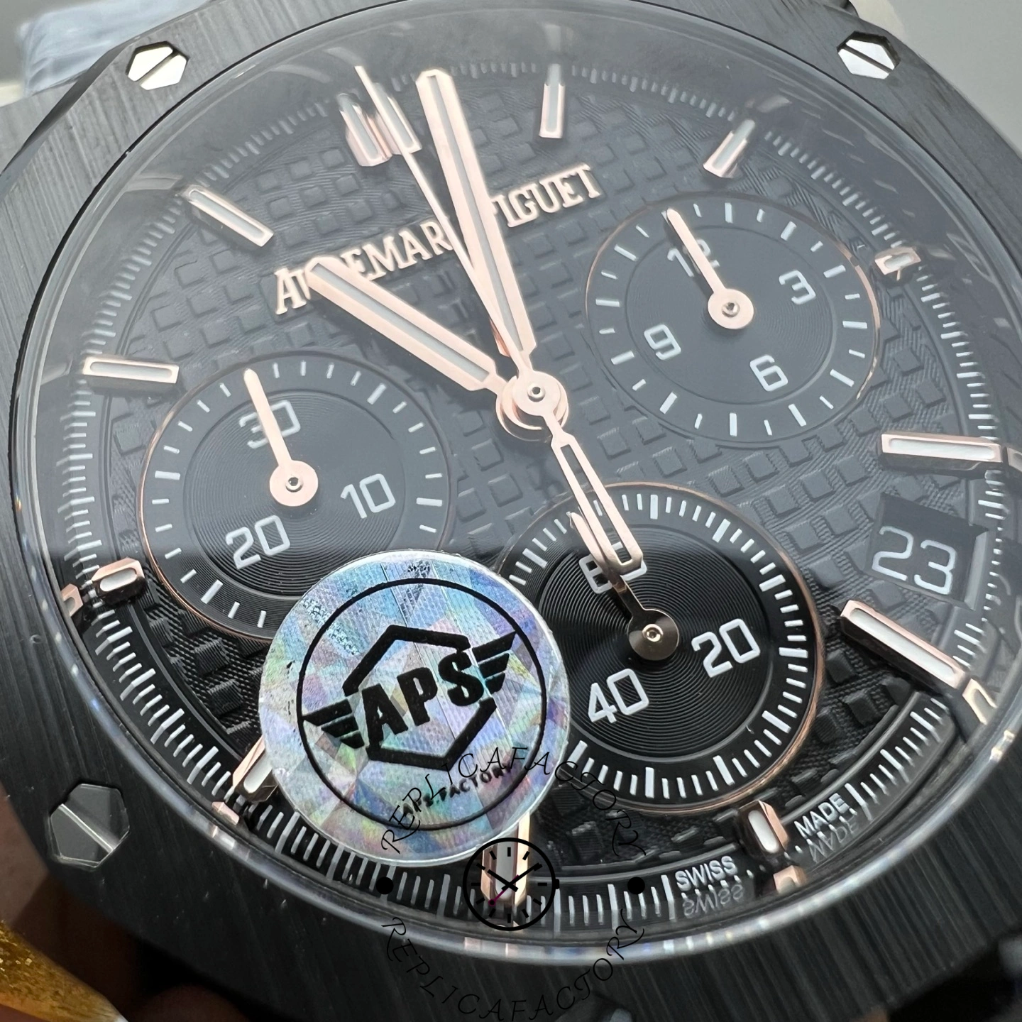 1:1 Clone AP Royal Oak Chronograph Black Ceramic 26331CE.OO.1225CE.01