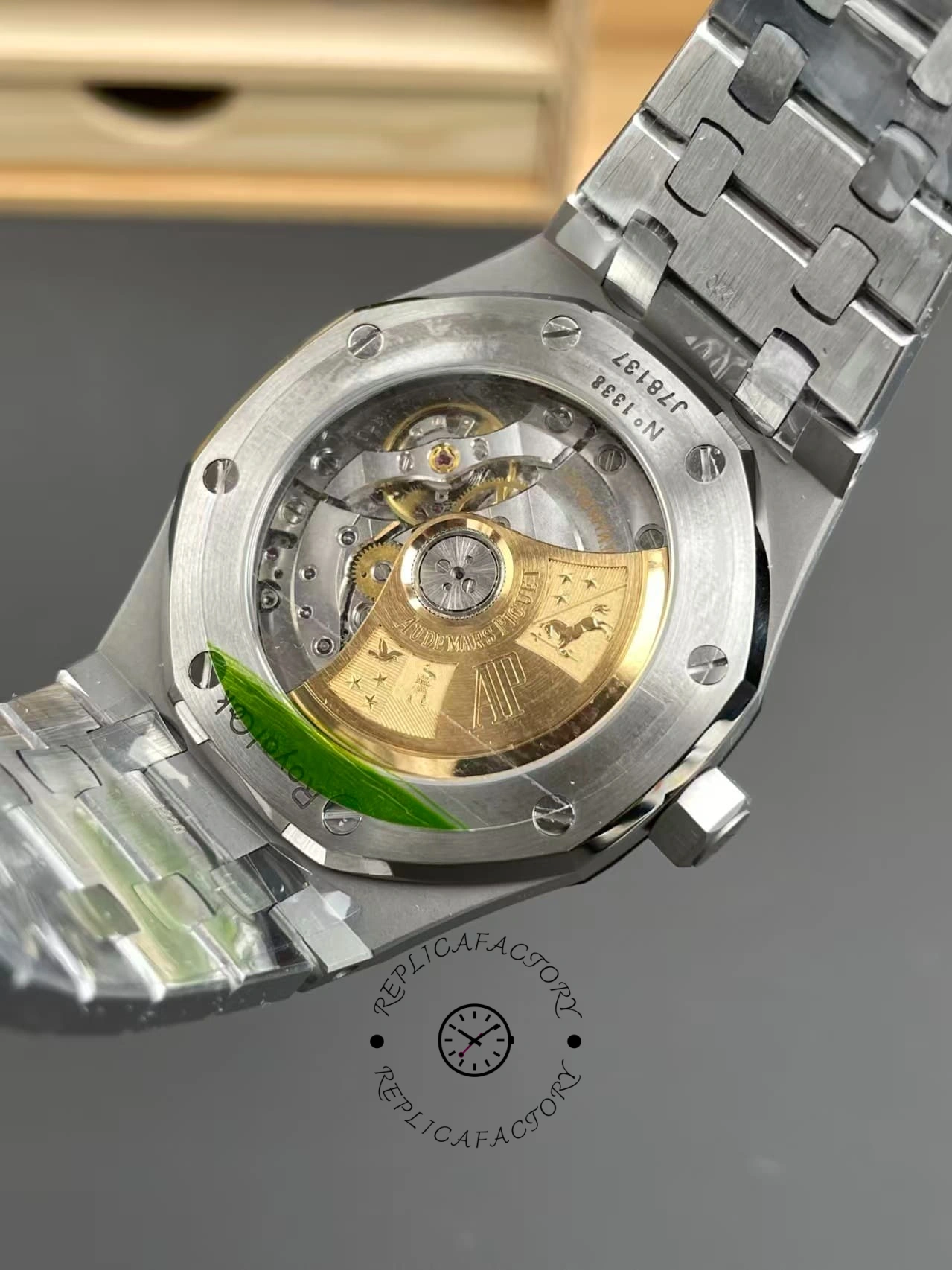 AP Royal Oak Date Watch 15450ST.OO.1256ST.01 Replica Silver Dial
