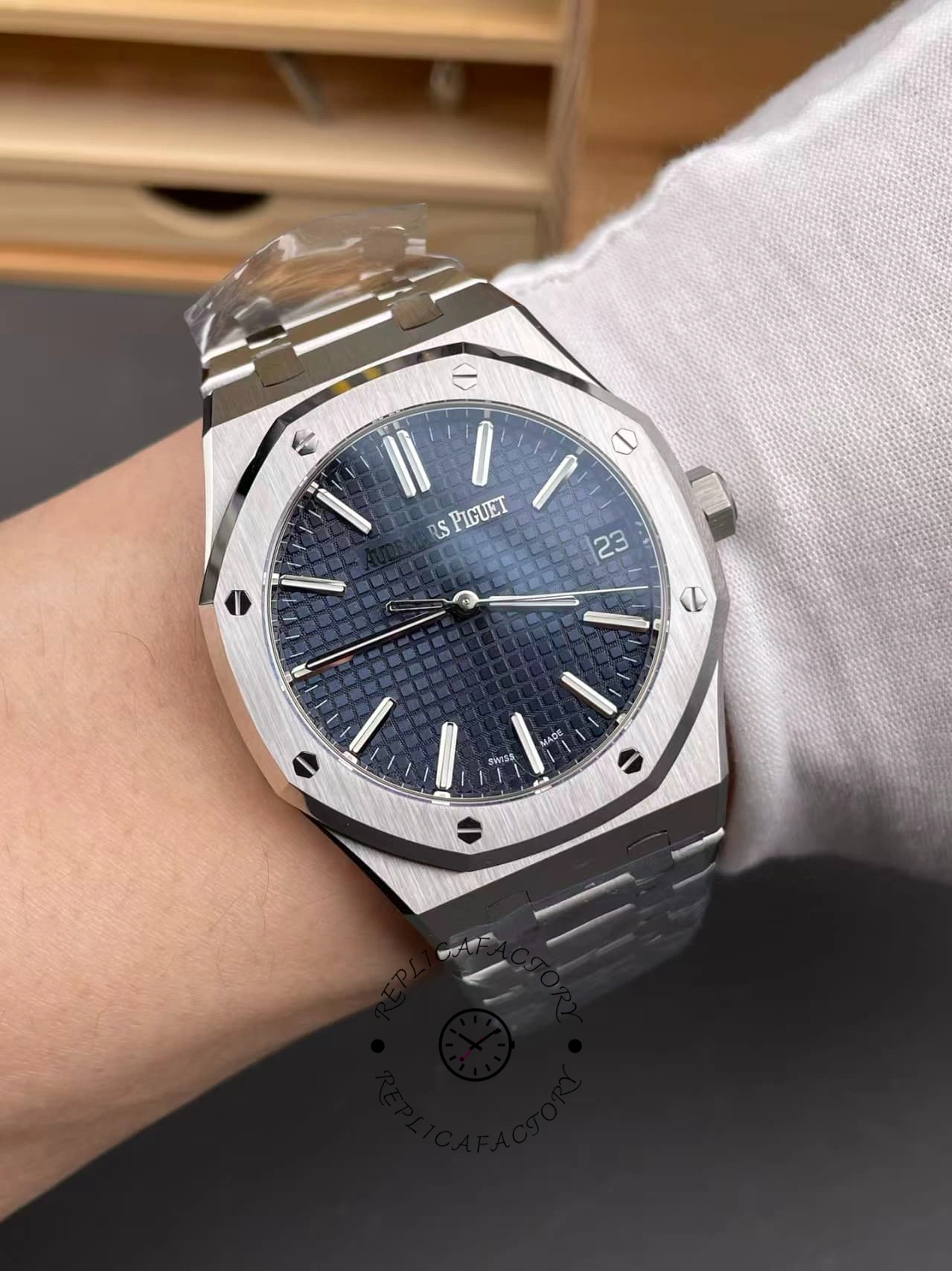 Replica AP Royal Oak Selfwinding 15510ST.OO.1320ST.01 41mm Blue Dial
