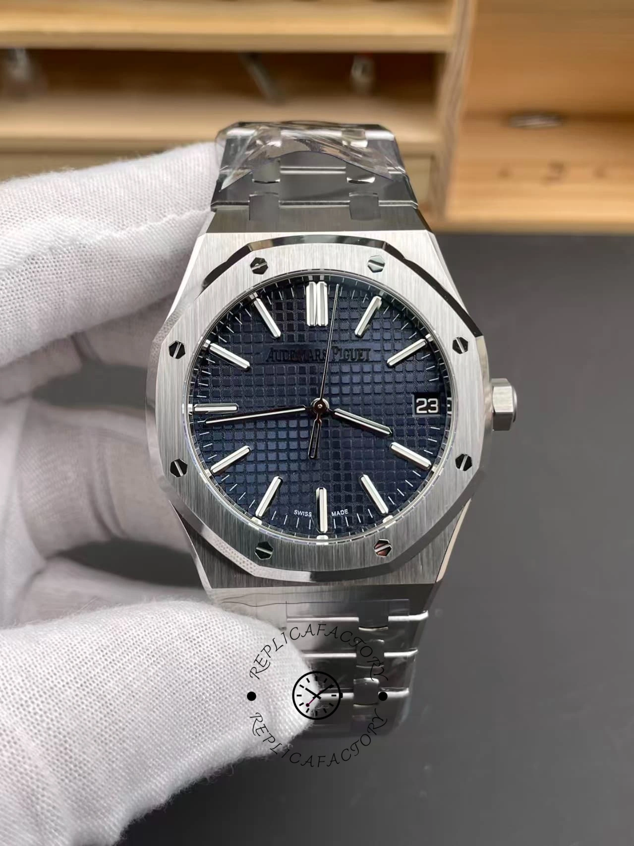 Replica AP Royal Oak Selfwinding 15510ST.OO.1320ST.01 41mm Blue Dial